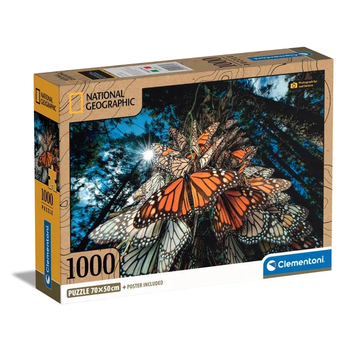 Clementoni High Quality Collection National Geographics Monarch Butterflies -palapeli, 1000 palaa