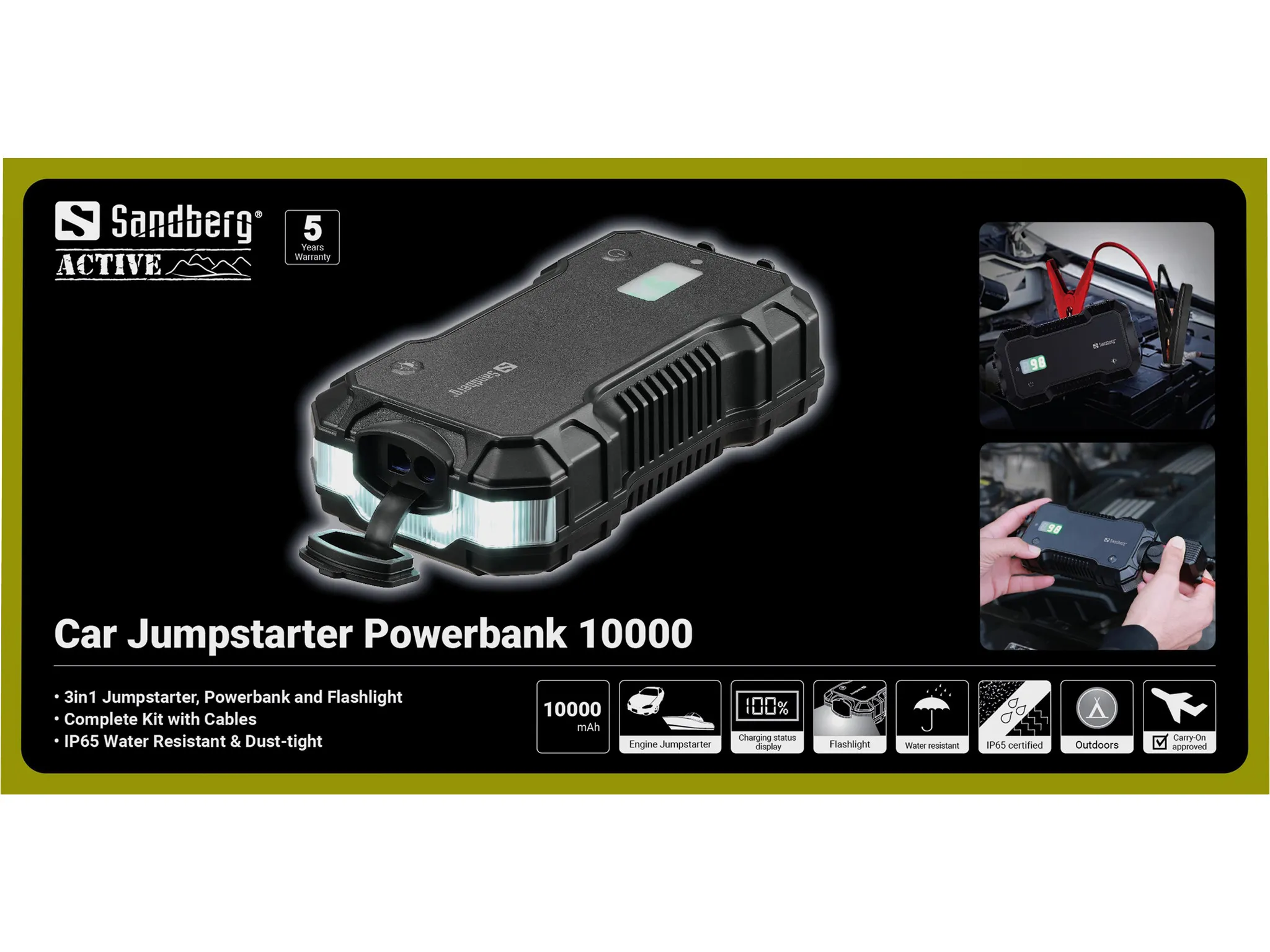 Sandberg Jumpstarter Powerbank 10000