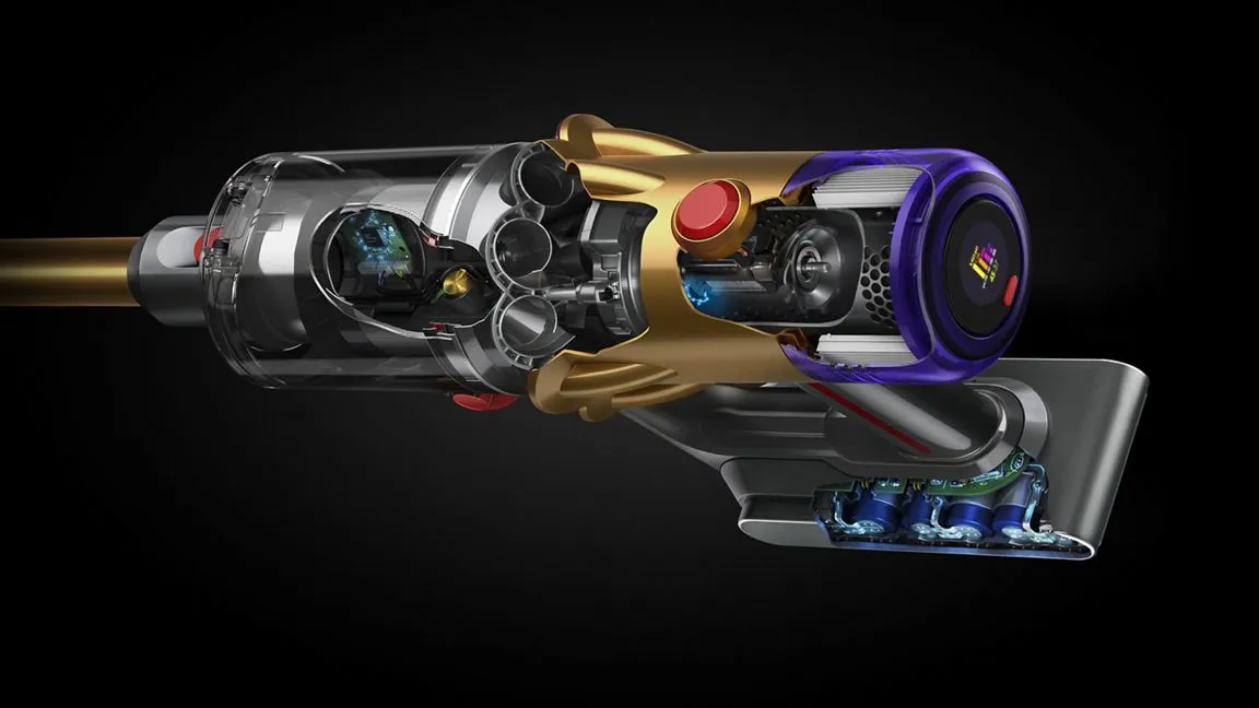 Dyson V12 Detect Slim Absolute 0.35 L Stick vacuum cleaner, Gold