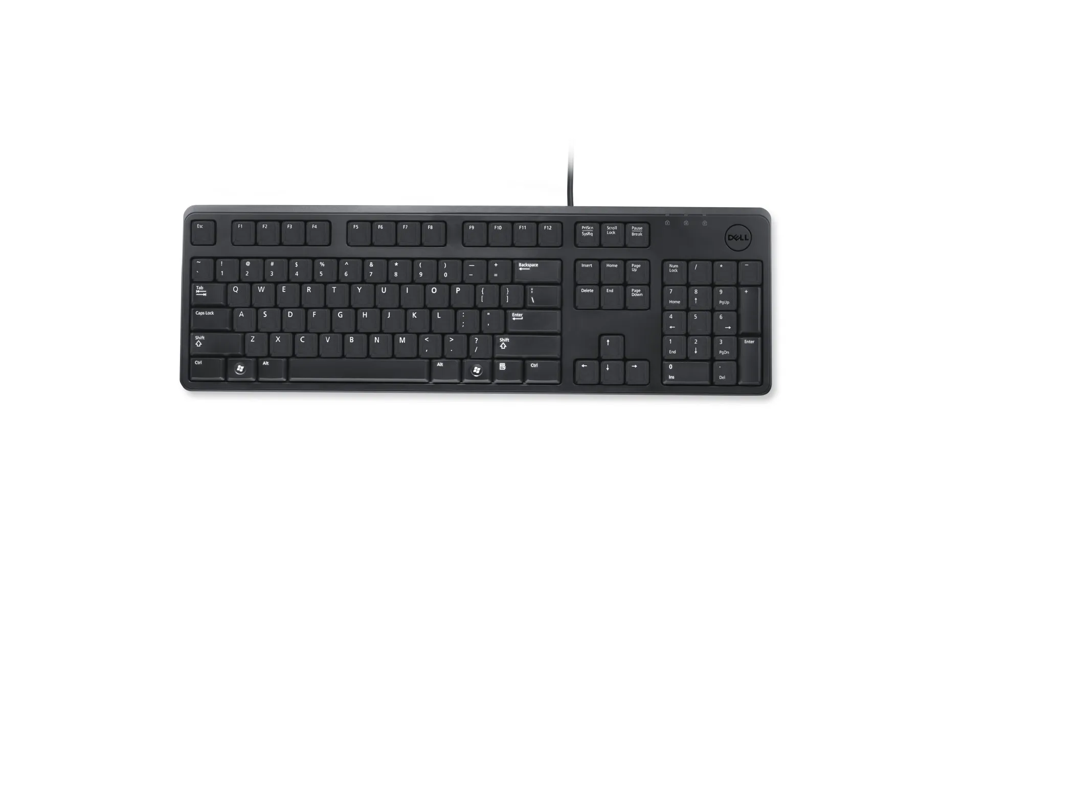 Dell KB212-B -ergonominen n&auml;pp&auml;imist&ouml;, musta