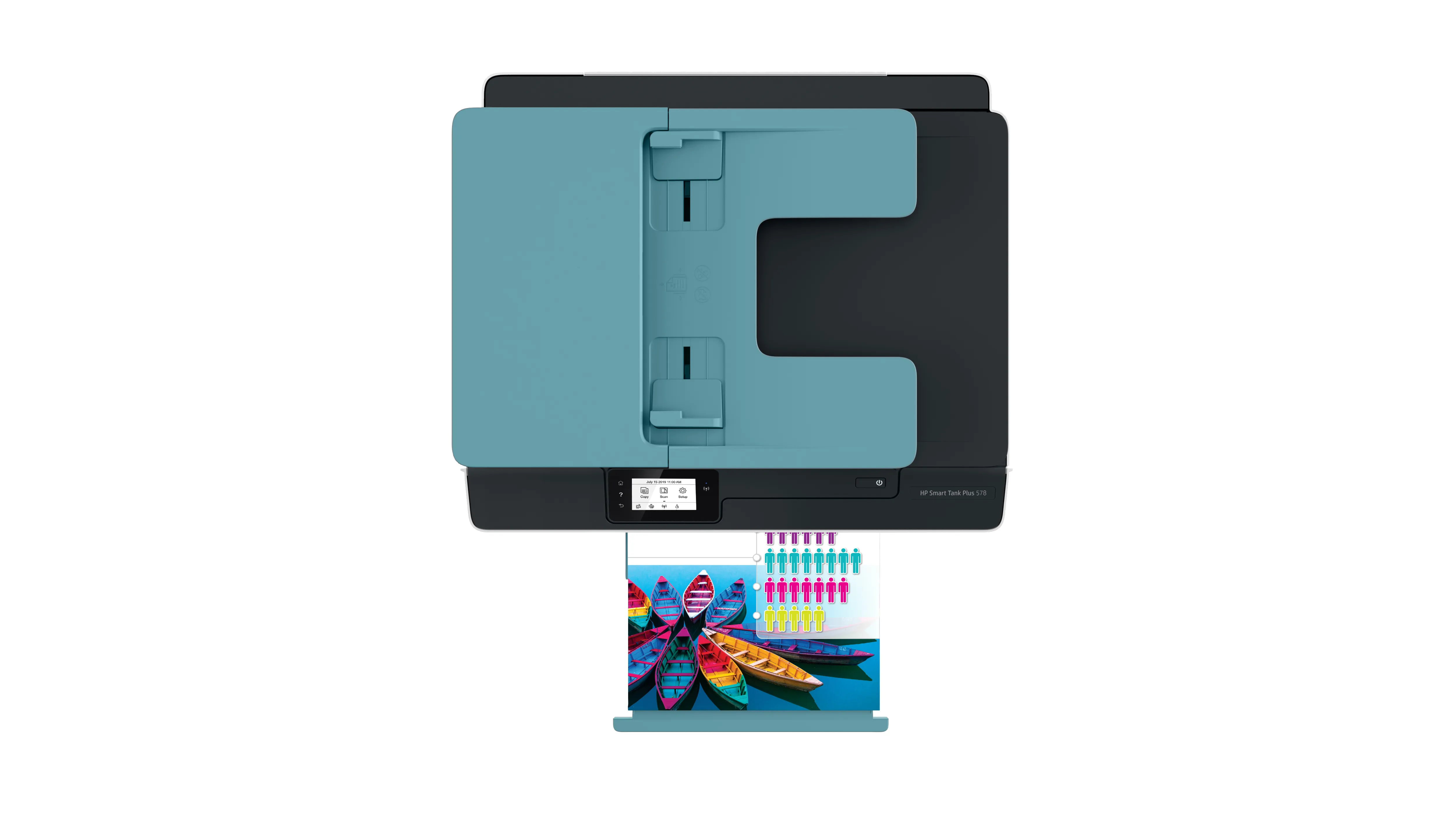 HP Smart Tank Plus 570 Wireless All-in-One - Monitoimitulostin - v&auml;ri - mustesuihku - Legal (216 x 356 mm) (alkuper&auml;inen) - A4/Legal (media) - jopa 22 sivua/min