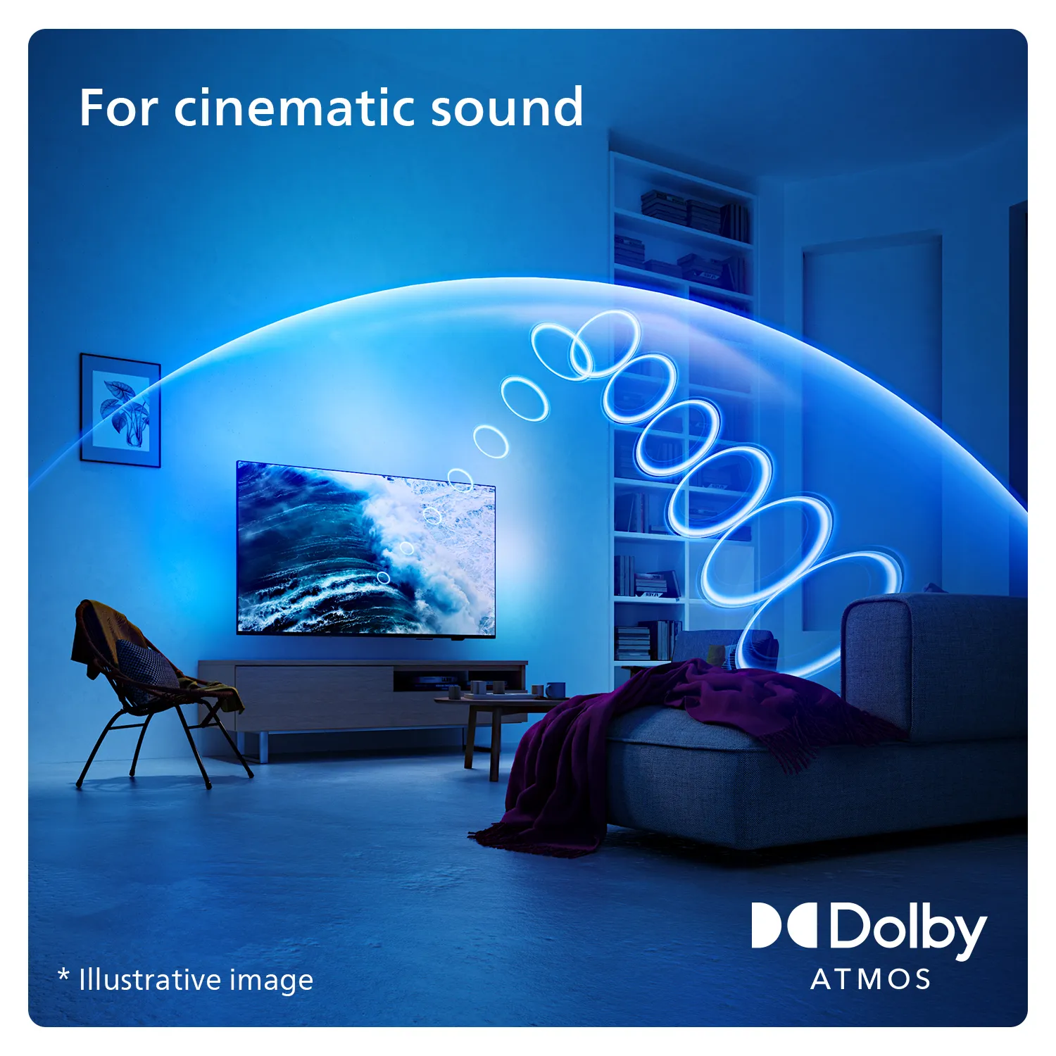 PHILIPS 65&quot; AMBILIGHT TV PUS8079, 4K, 60HZ, TITAN OS