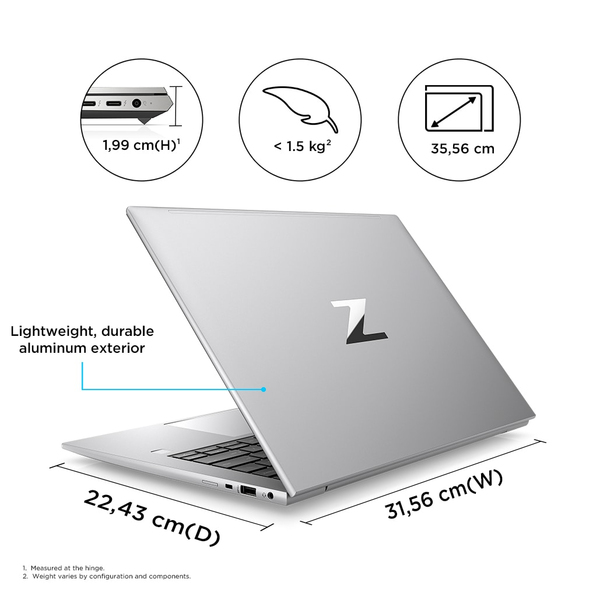 HP ZBook Firefly G9 14&quot; i7-1265U, 32GB, 1TB SSD, NVIDIA Quadro T500, Win 11 Pro - notebook, Silver