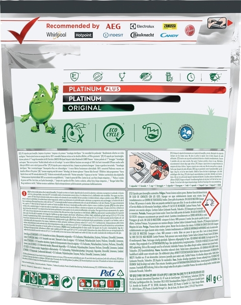 Fairy Platinum 43 Tablets All in One -Dishwasher Tablets Fairy Platinum 43 Tablets All in One -Dishwasher Tablets