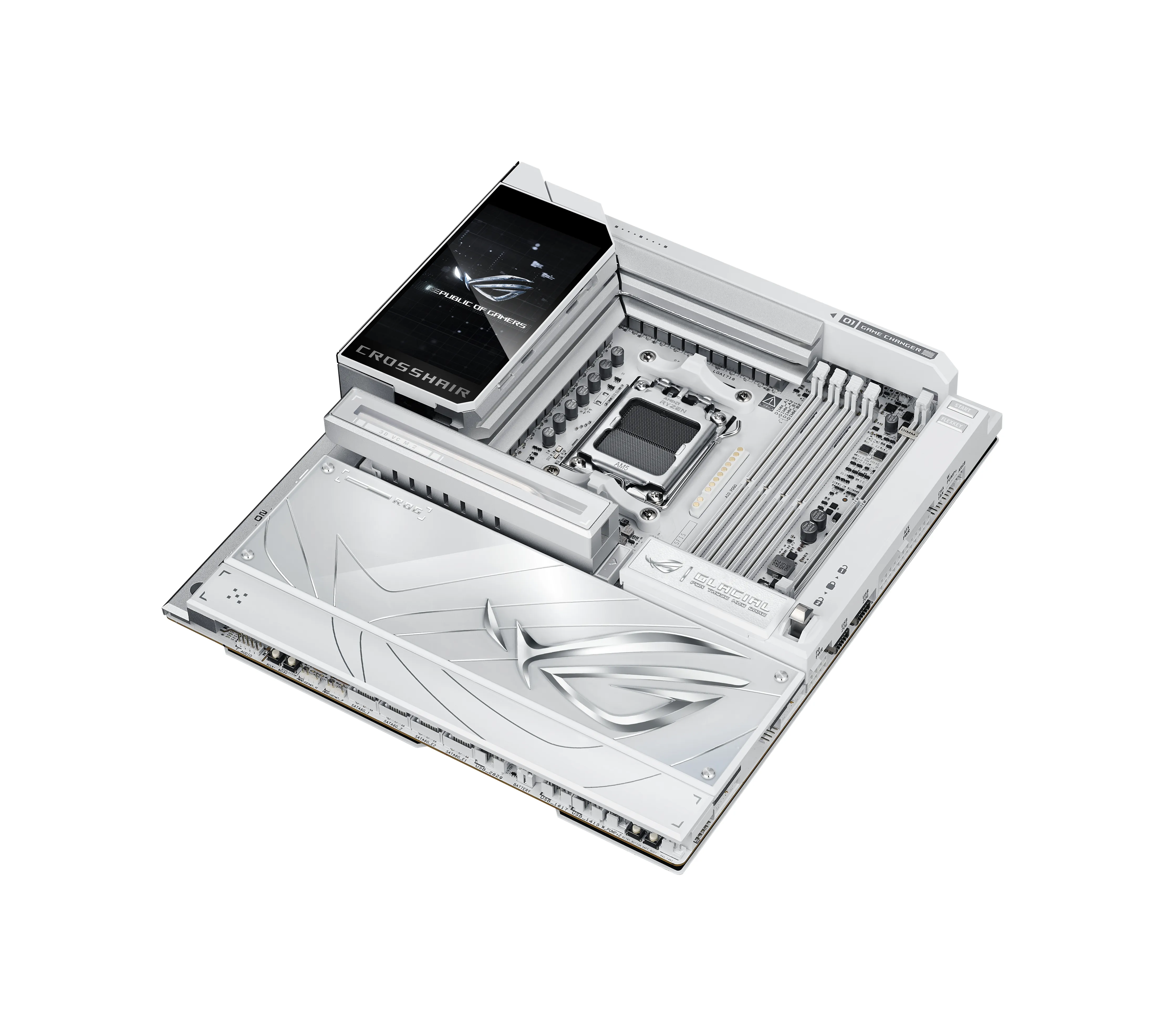 Asus ROG CROSSHAIR X870E GLACIAL WiFi 7 AM5 E-ATX Motherboard