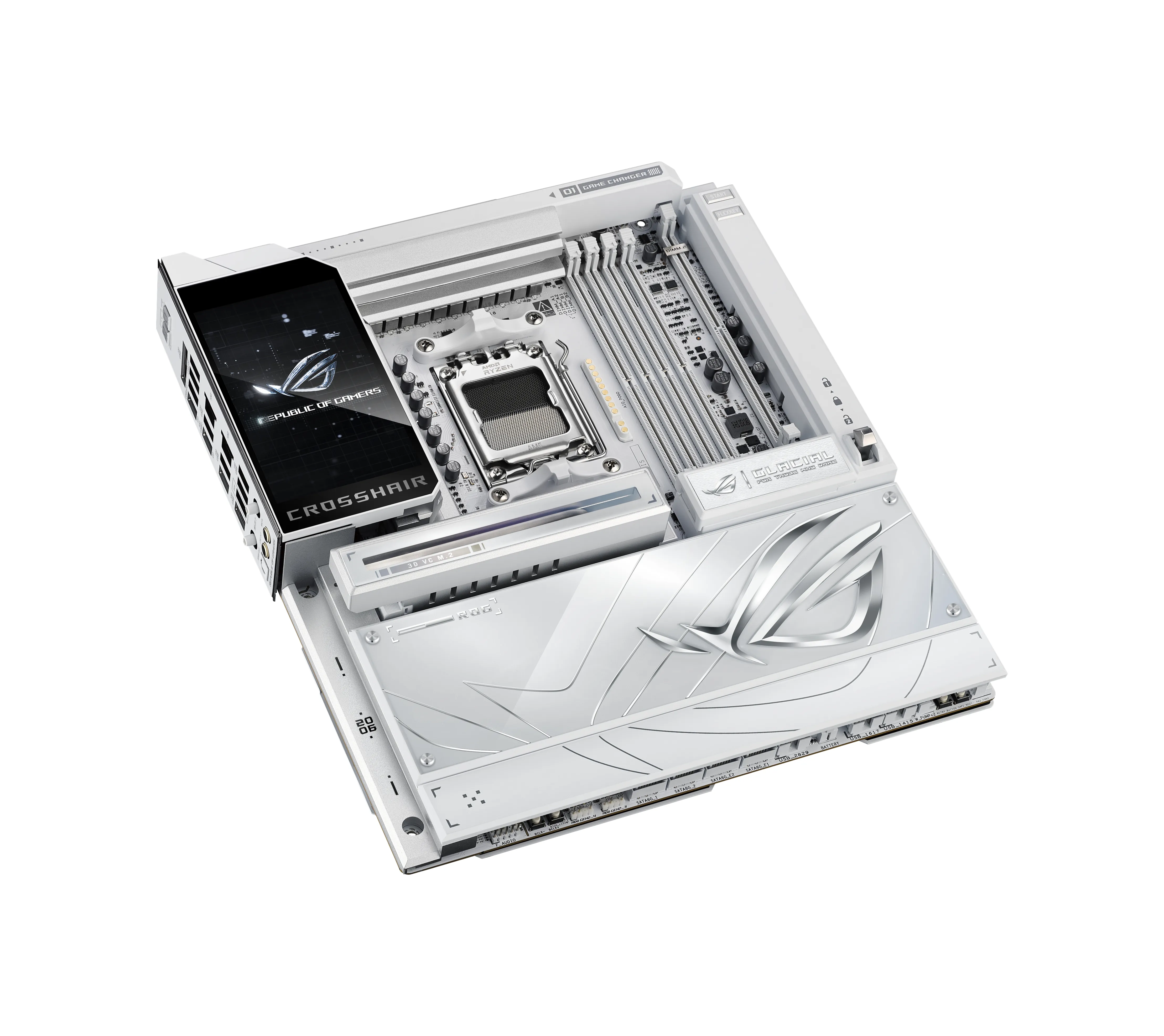 Asus ROG CROSSHAIR X870E GLACIAL WiFi 7 AM5 E-ATX Motherboard