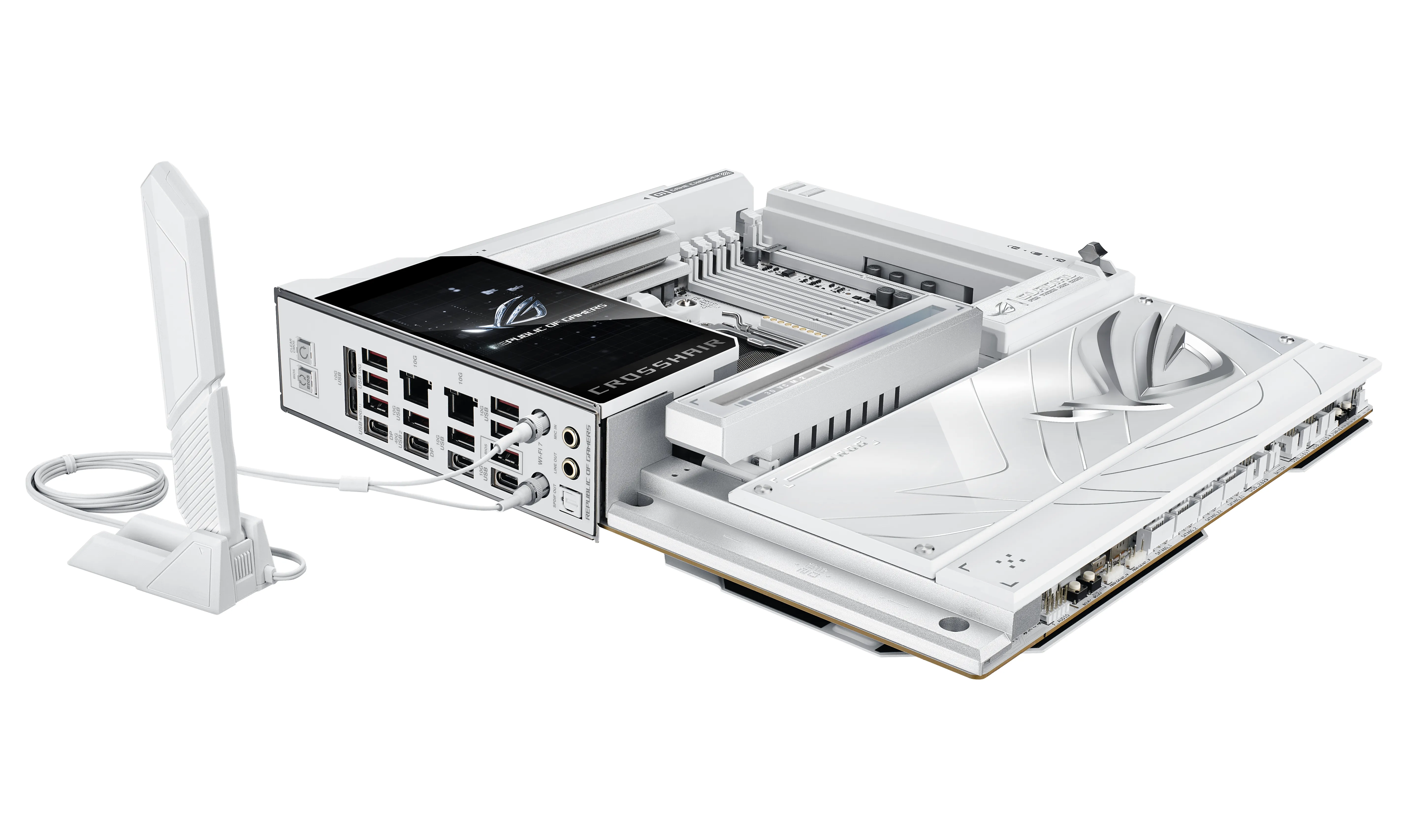 Asus ROG CROSSHAIR X870E GLACIAL WiFi 7 AM5 E-ATX Motherboard