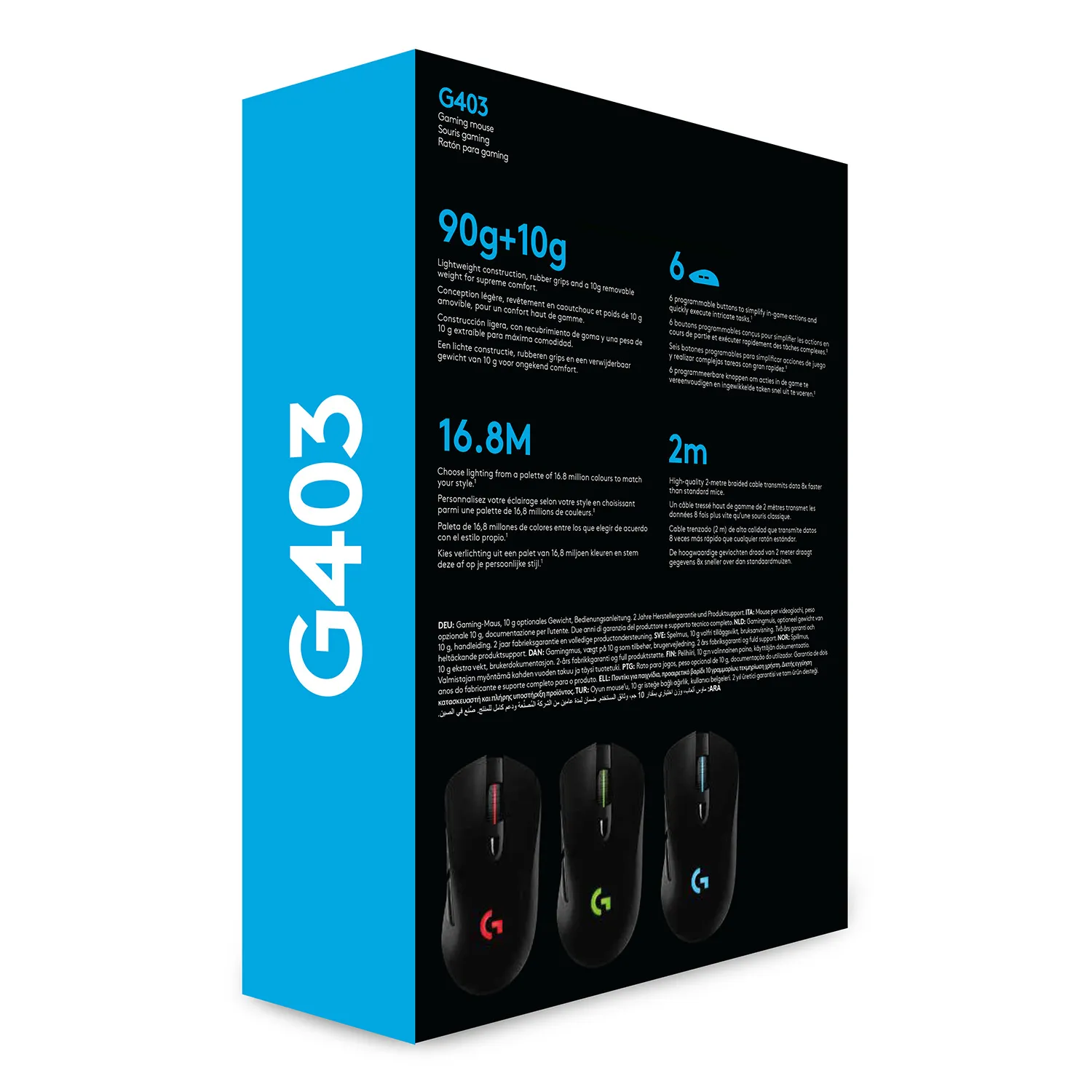 Logitech G403 HERO RGB - gaming mouse, black