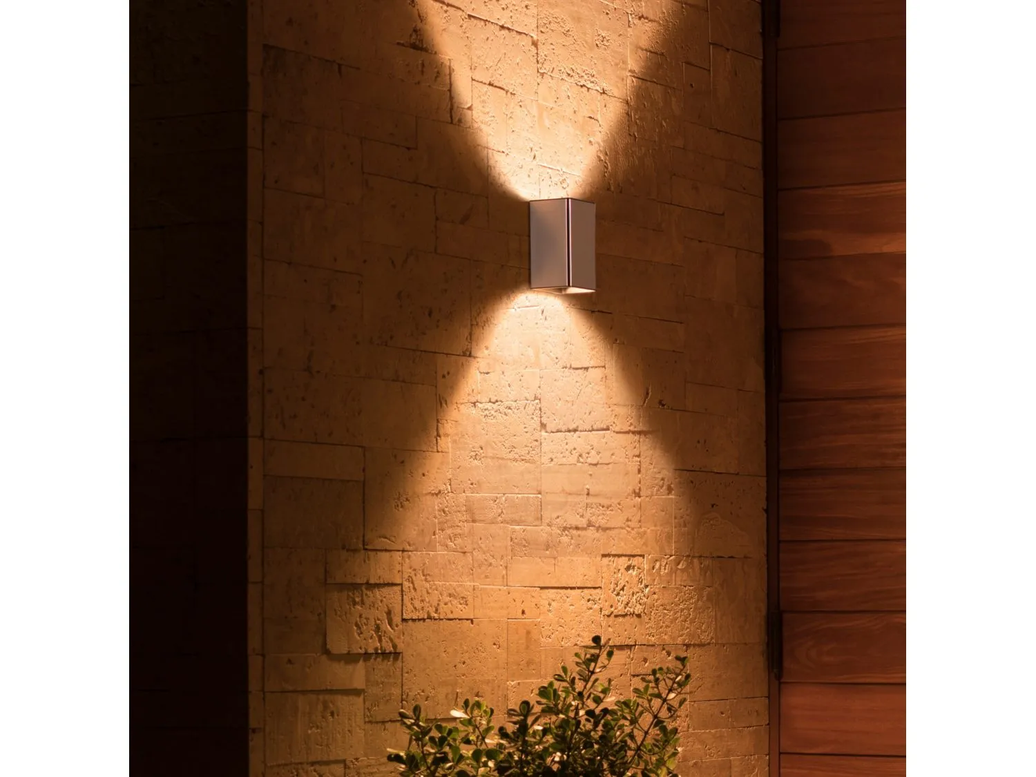 PHILIPS HUE RESONATE WACA WALL LANTERN INOX 2X8