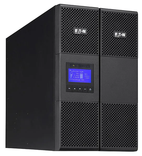 Eaton 9SX High performance Online double conversion TOWER UPS 5kVA/4.5kW 3 min (9 min @50%) 230 V. Input hardwired single phase 230V (32A), Output 230 V single