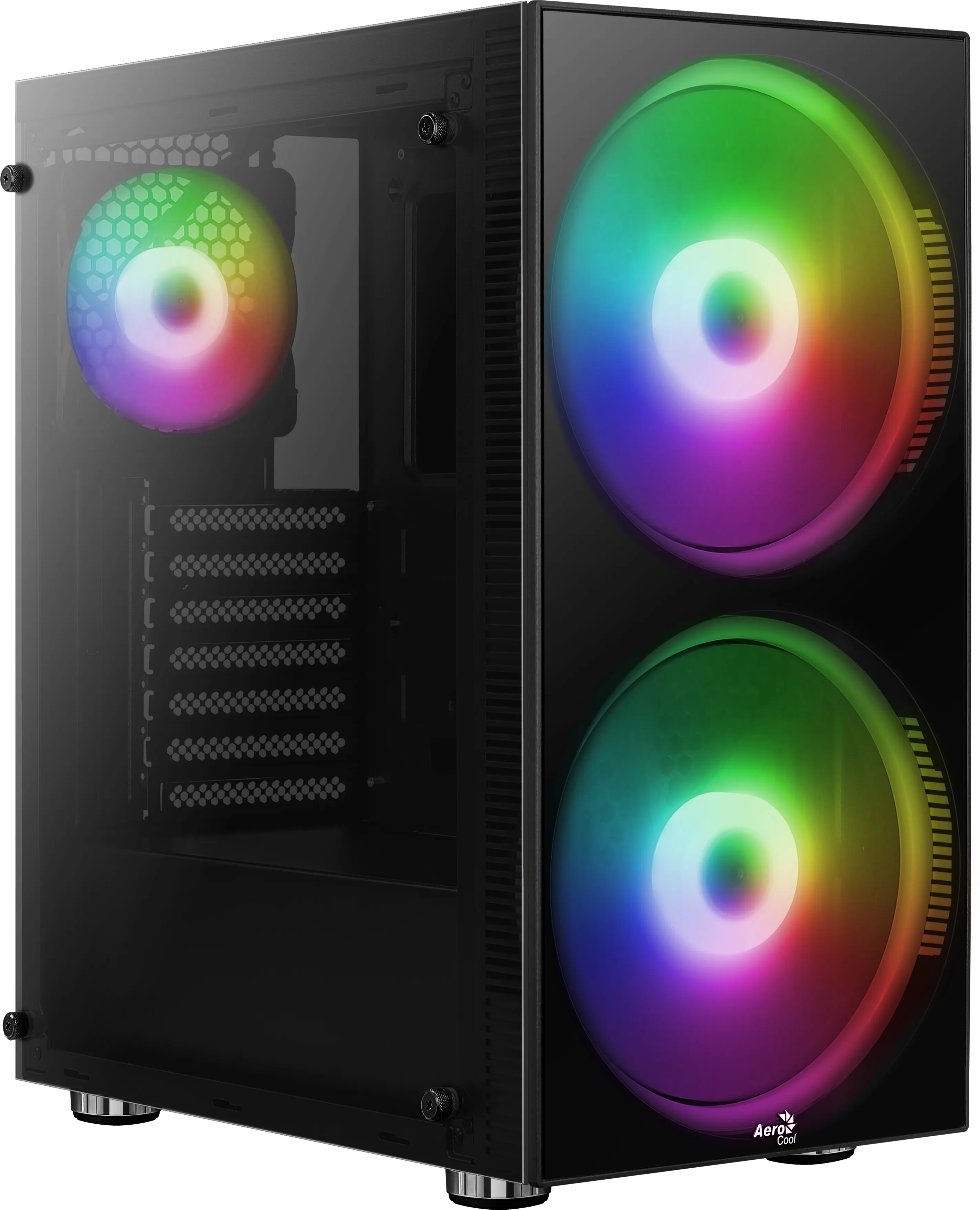 AEROCOOL Python Midi-Tower Case with RGB lighting, Black