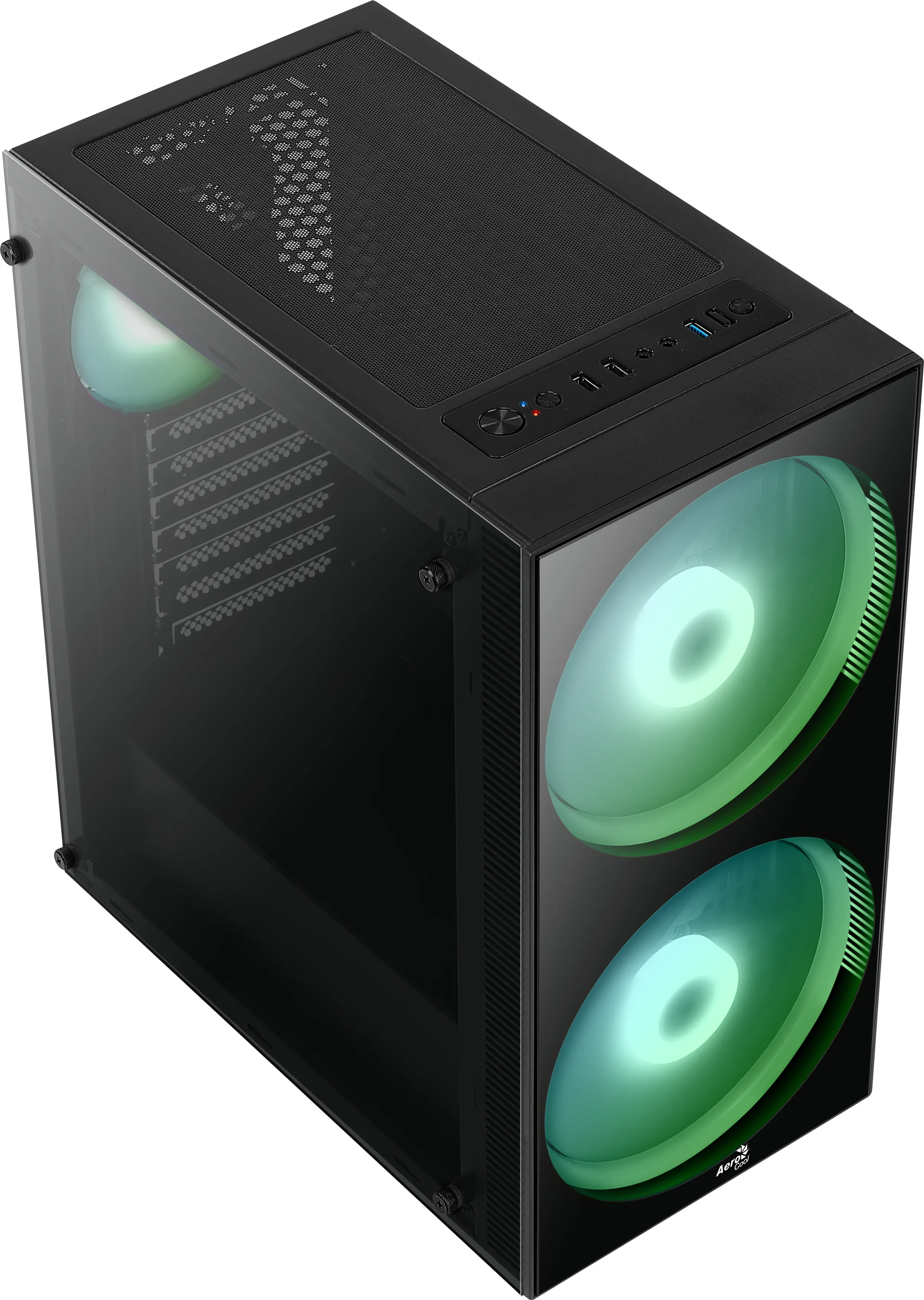 AEROCOOL Python Midi-Tower Case with RGB lighting, Black