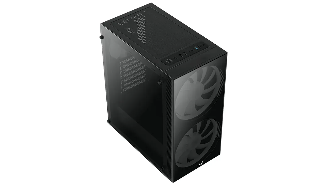 AEROCOOL Python Midi-Tower Case with RGB lighting, Black