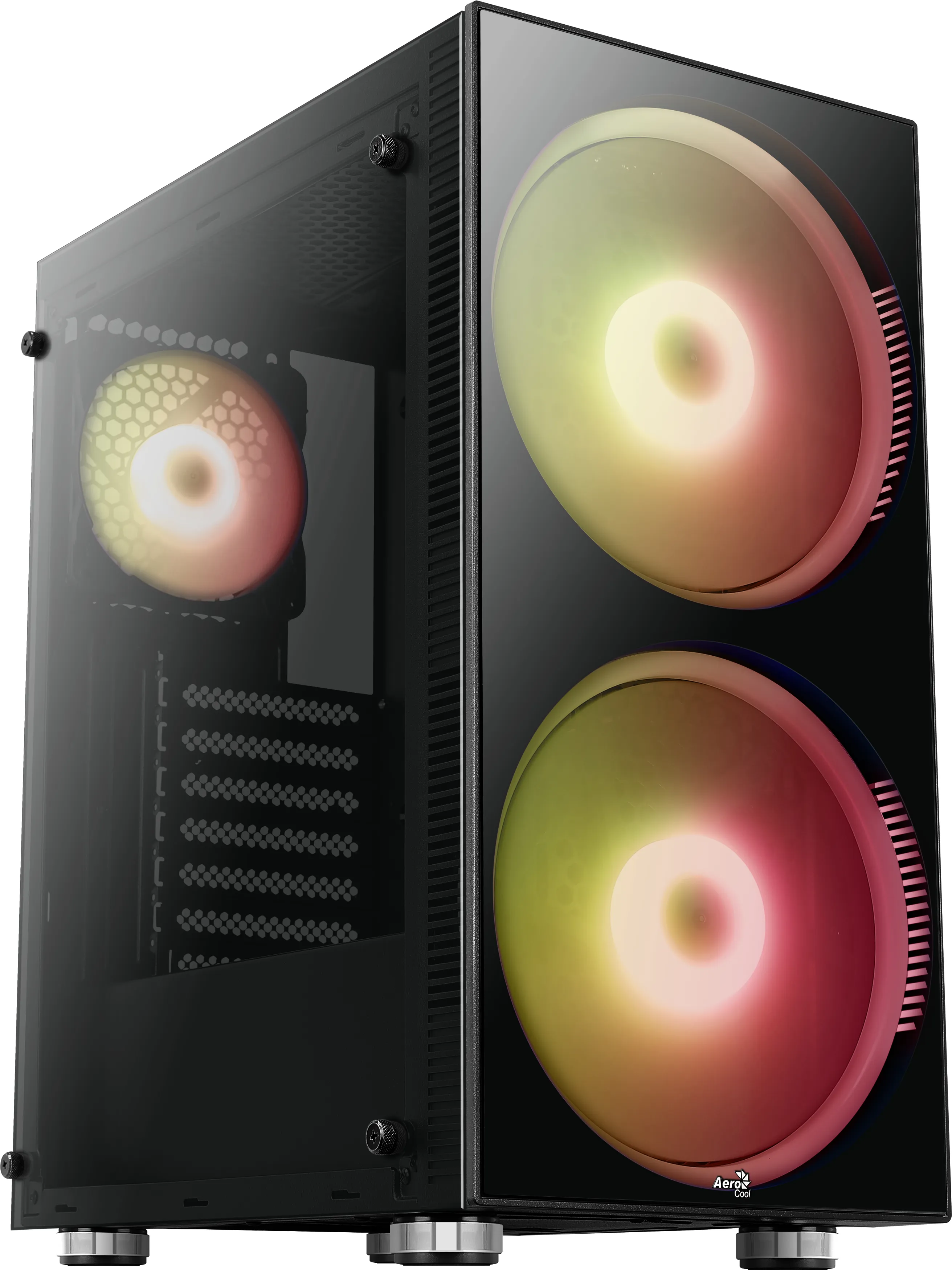 AEROCOOL Python Midi-Tower Case with RGB lighting, Black