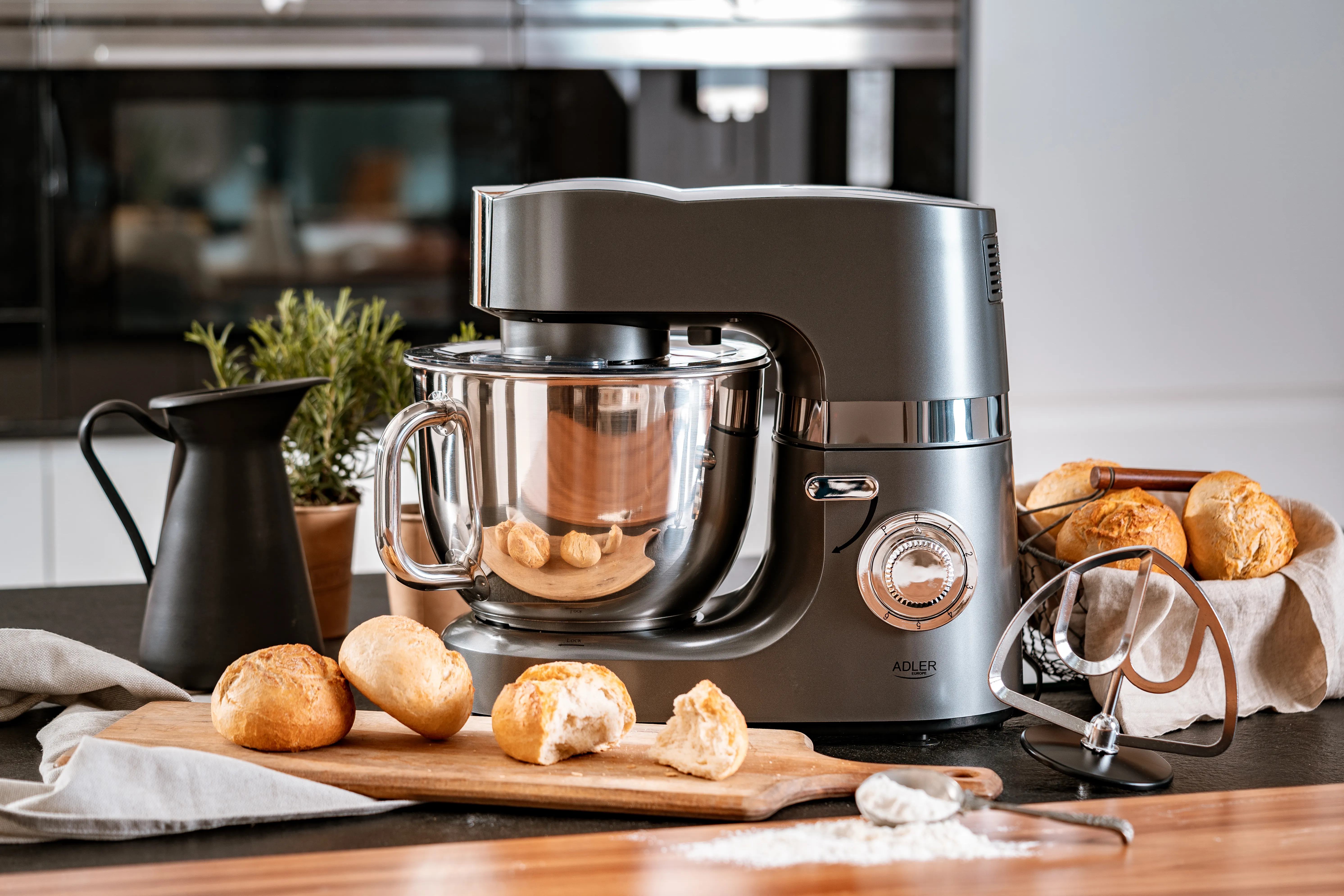 Adler AD 4221 Planetary food processor, 2200 W, 7 L, Steel