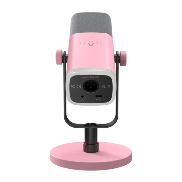 FIFINE AmpliGame AM8, USB, XLR, dynaaminen -mikrofoni, pinkki