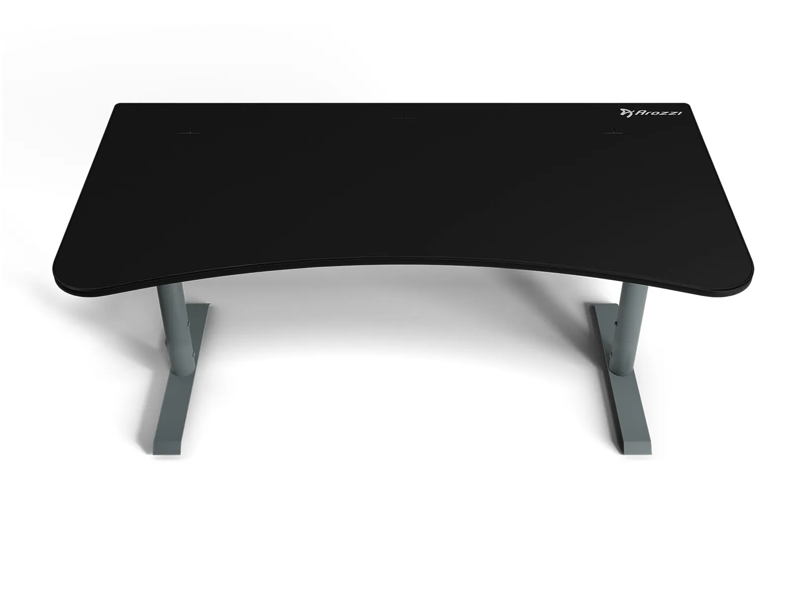 Arozzi Arena Large Gaming Desk - Frozen Grey - Black