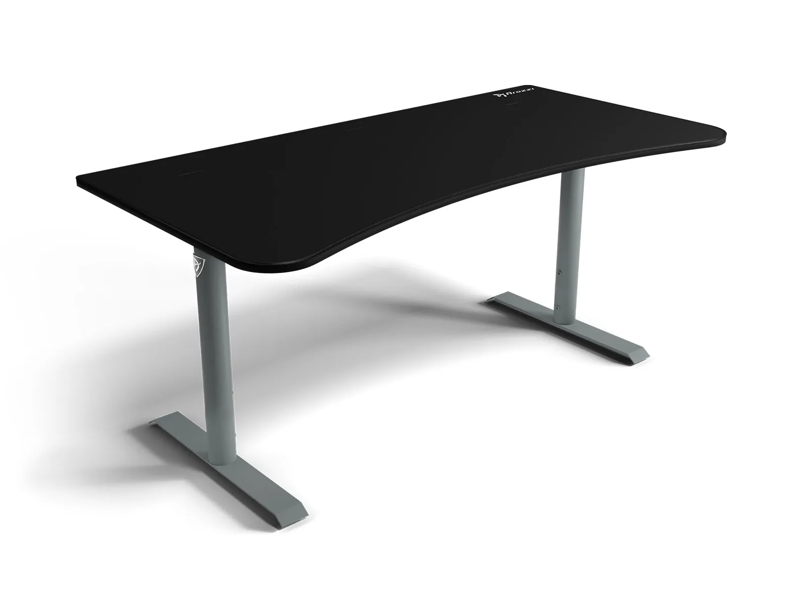 Arozzi Arena Large Gaming Desk - Frozen Grey - Black