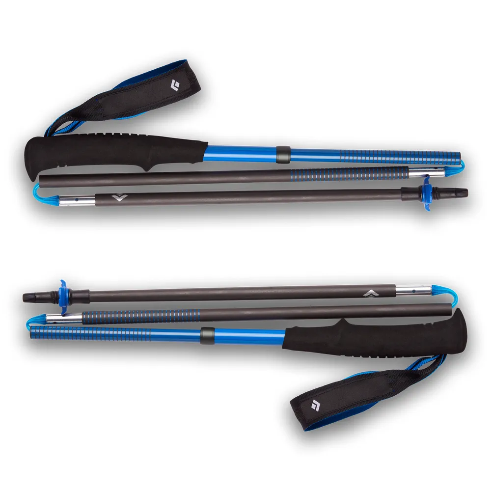 Black Diamond Trekking Poles Distance Carbon Z (blue, 1 pair, 115 cm)