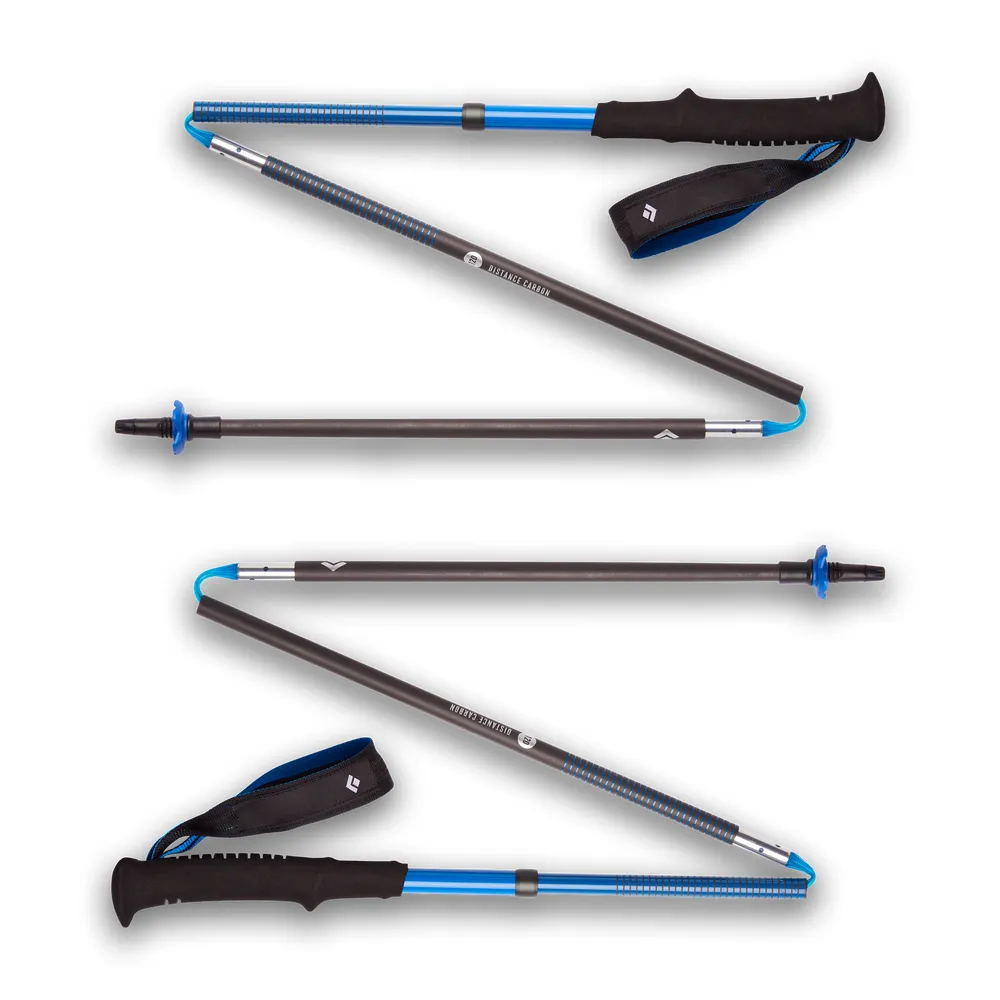 Black Diamond Trekking Poles Distance Carbon Z (blue, 1 pair, 115 cm)
