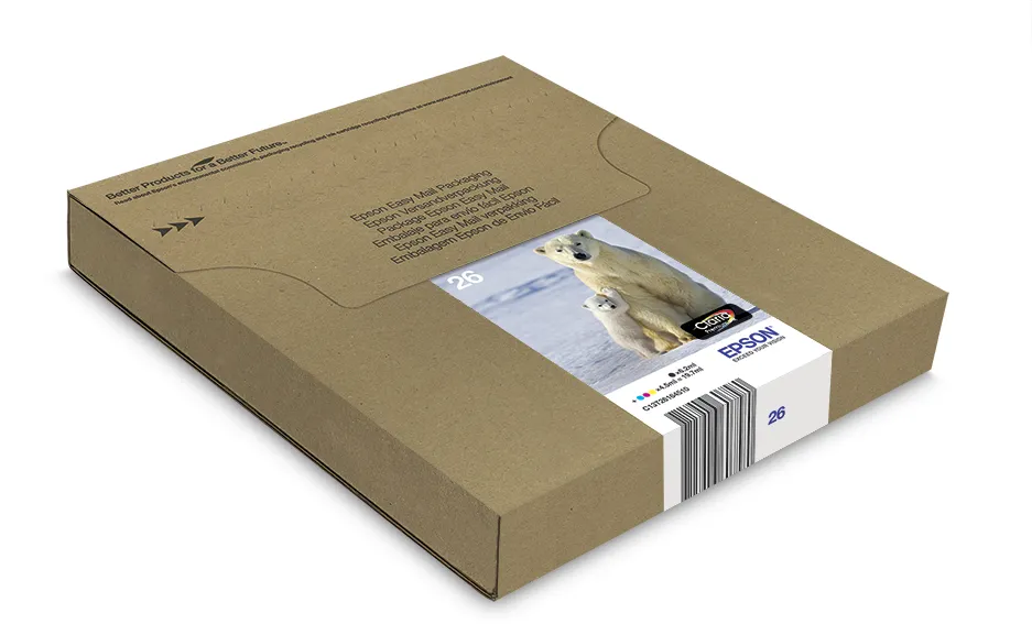 Epson C13T26164511 EasyMail -mustekasettipakkaus, musta/syaani/magenta/keltainen, 4 kpl