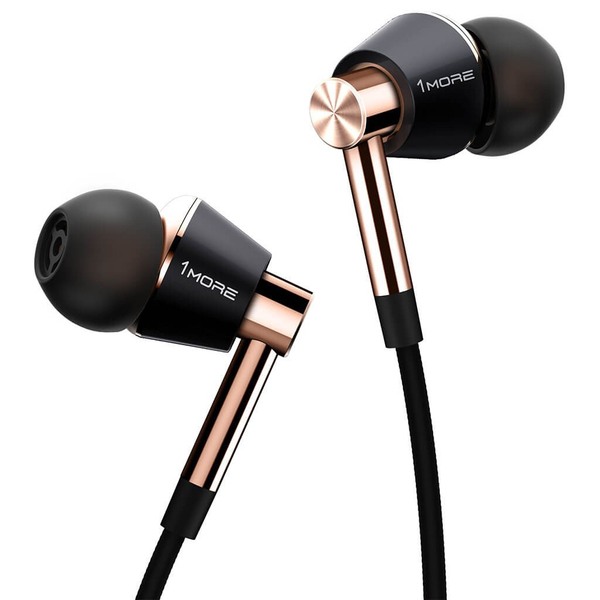 1More Triple-Driver In-Ear Headphones Gold THX Certified, Mic3