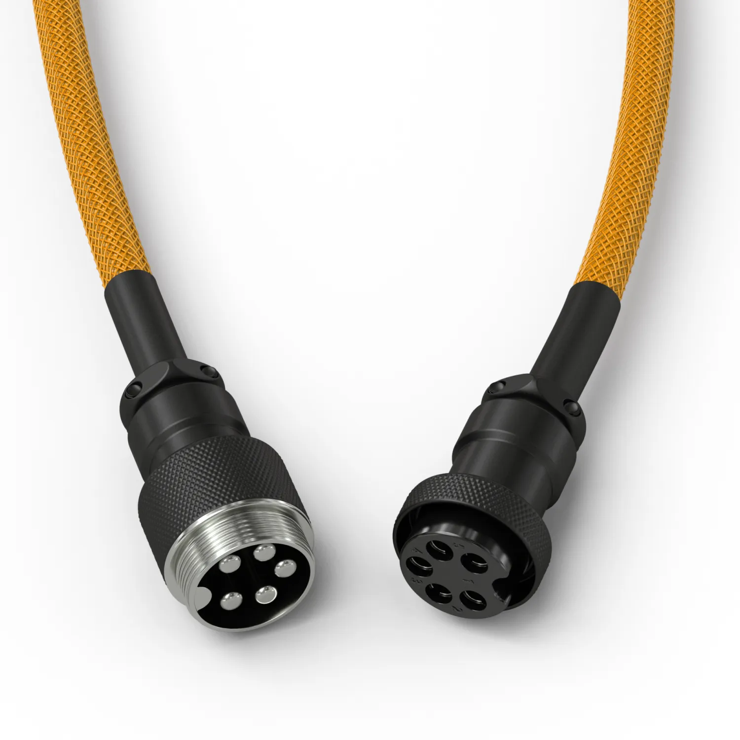 Glorious GMMK Coiled USB-A - USB-C - cable, 1.4m, Glorange