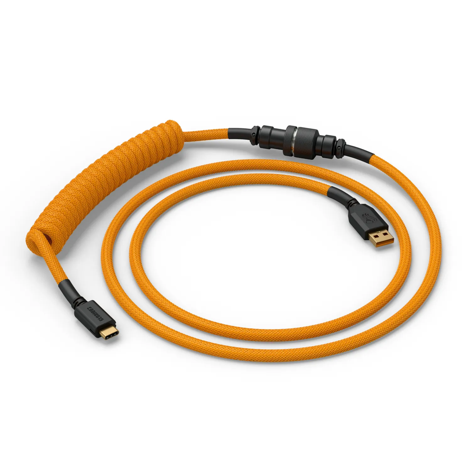 Glorious GMMK Coiled USB-A - USB-C - cable, 1.4m, Glorange