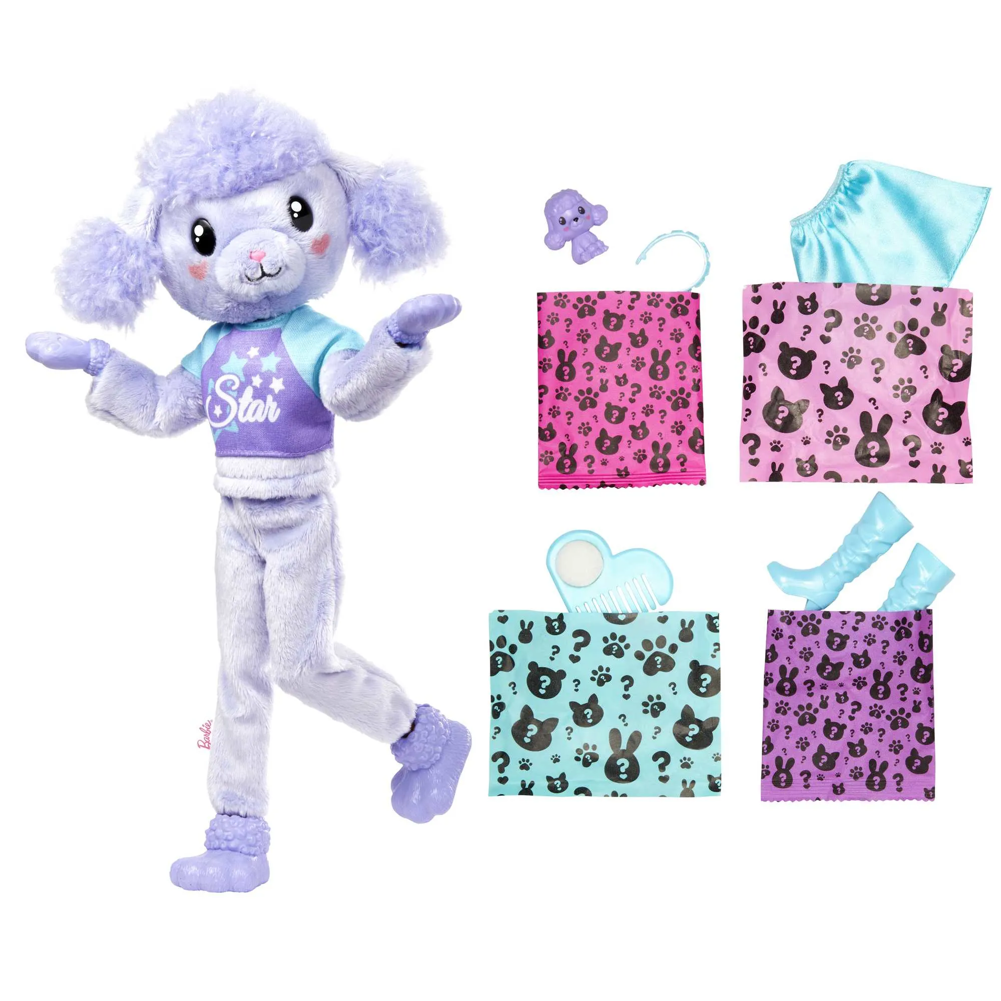 Mattel Barbie Cutie Reveal Cozy Cute Series - Poodle, Doll