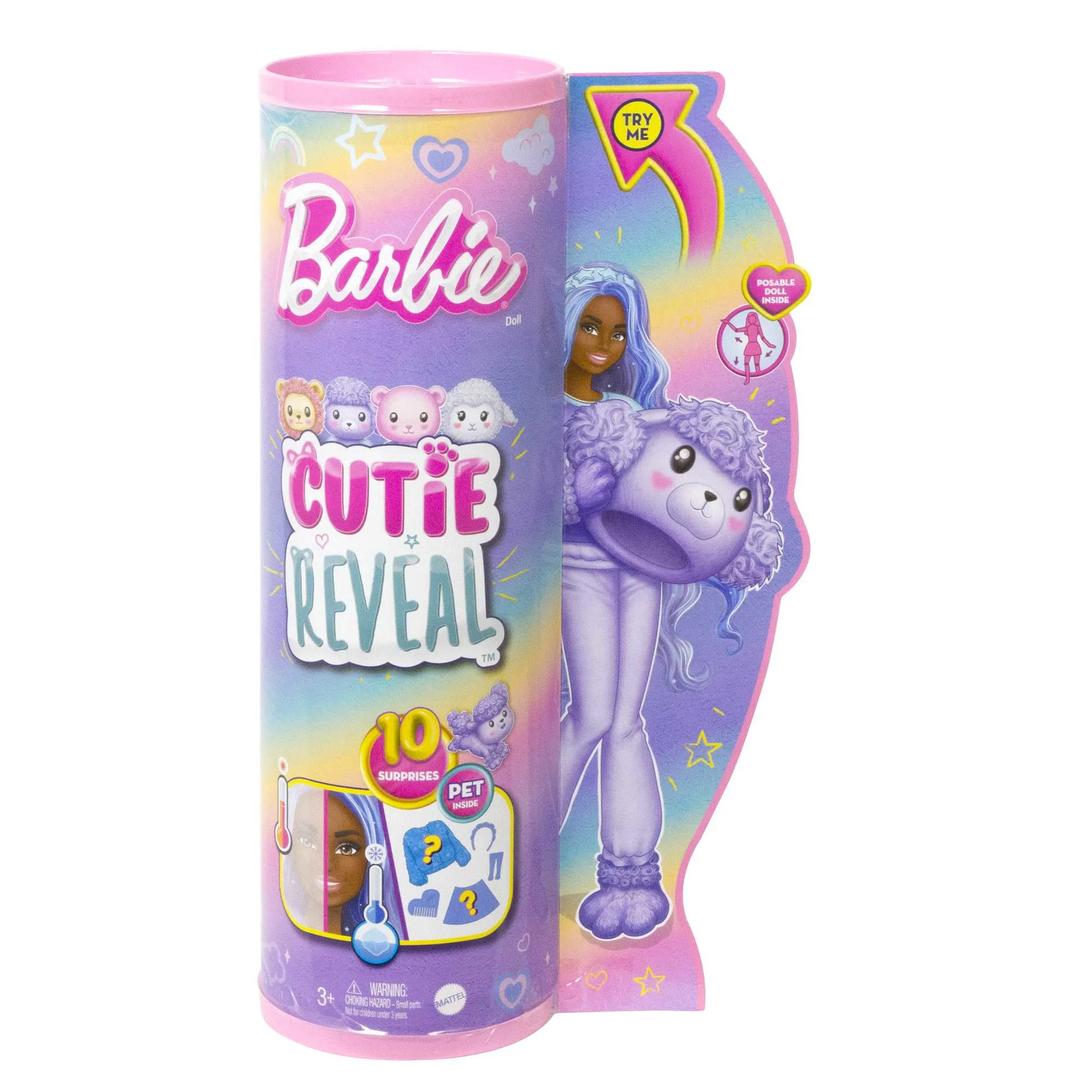 Mattel Barbie Cutie Reveal Cozy Cute Series - Poodle, Doll