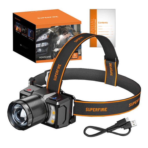 SUPERFIRE HL25, 2400 mAh, 700 lm, Headlamp