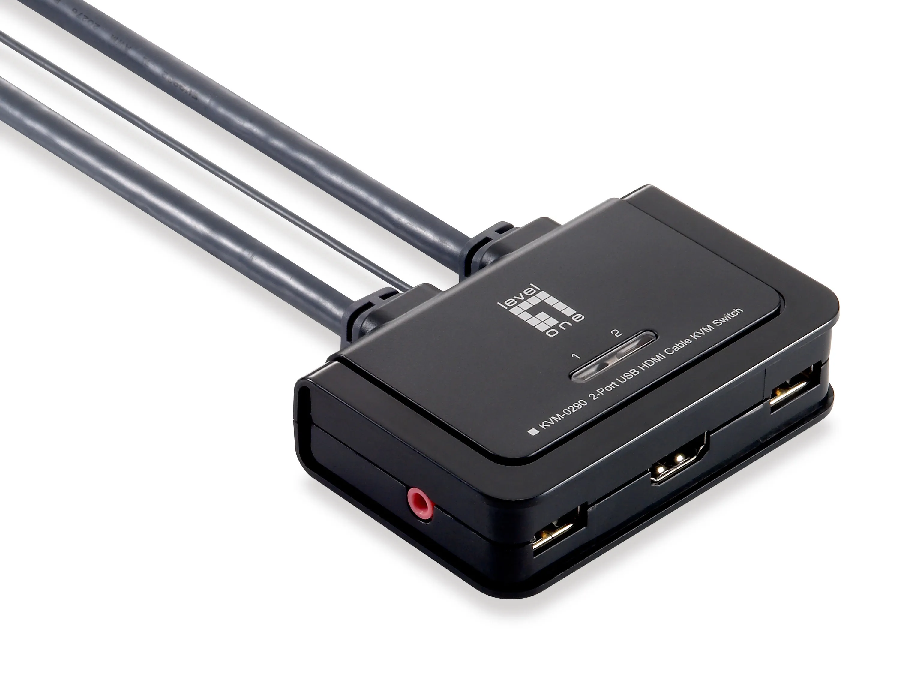 Cable KVM Switch, 2 Ports