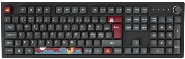 Montech MKey Fullsize Darkness Gateron G Pro 2.0 Yellow - gaming keyboard, blue/white