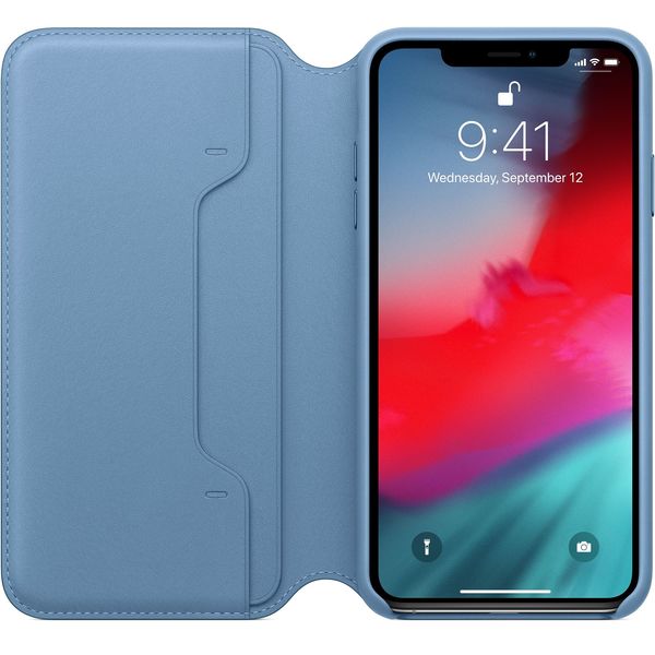 Apple iPhone XS Max Leather Folio - Cape Cod Blue
