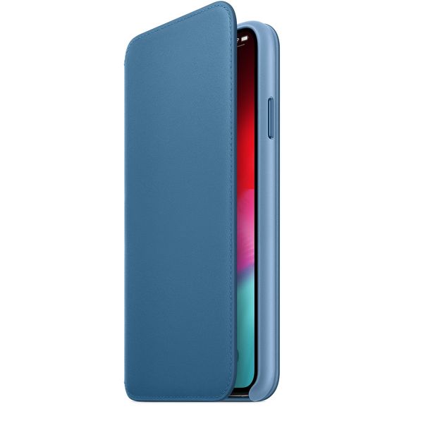 Apple iPhone XS Max Leather Folio - Cape Cod Blue