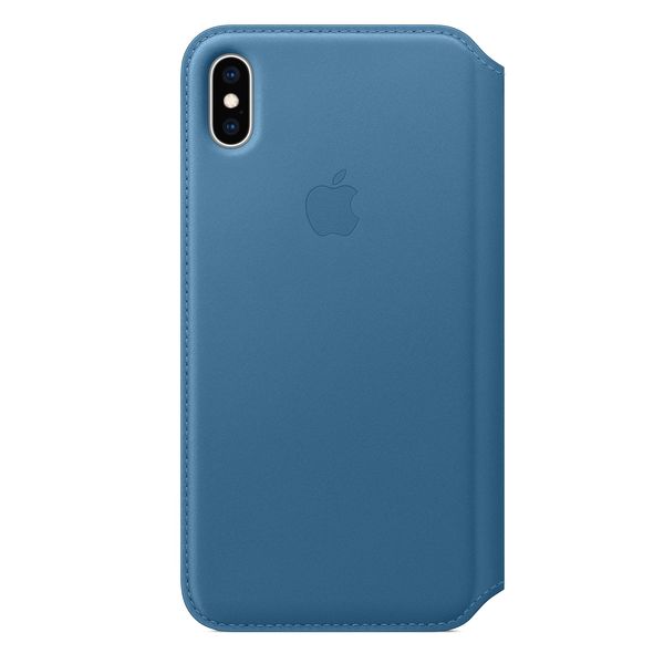 Apple iPhone XS Max Leather Folio - Cape Cod Blue