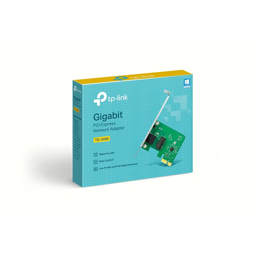 TP-Link TG-3468 - N&auml;tverkskort, Gr&ouml;n, Gr&aring;