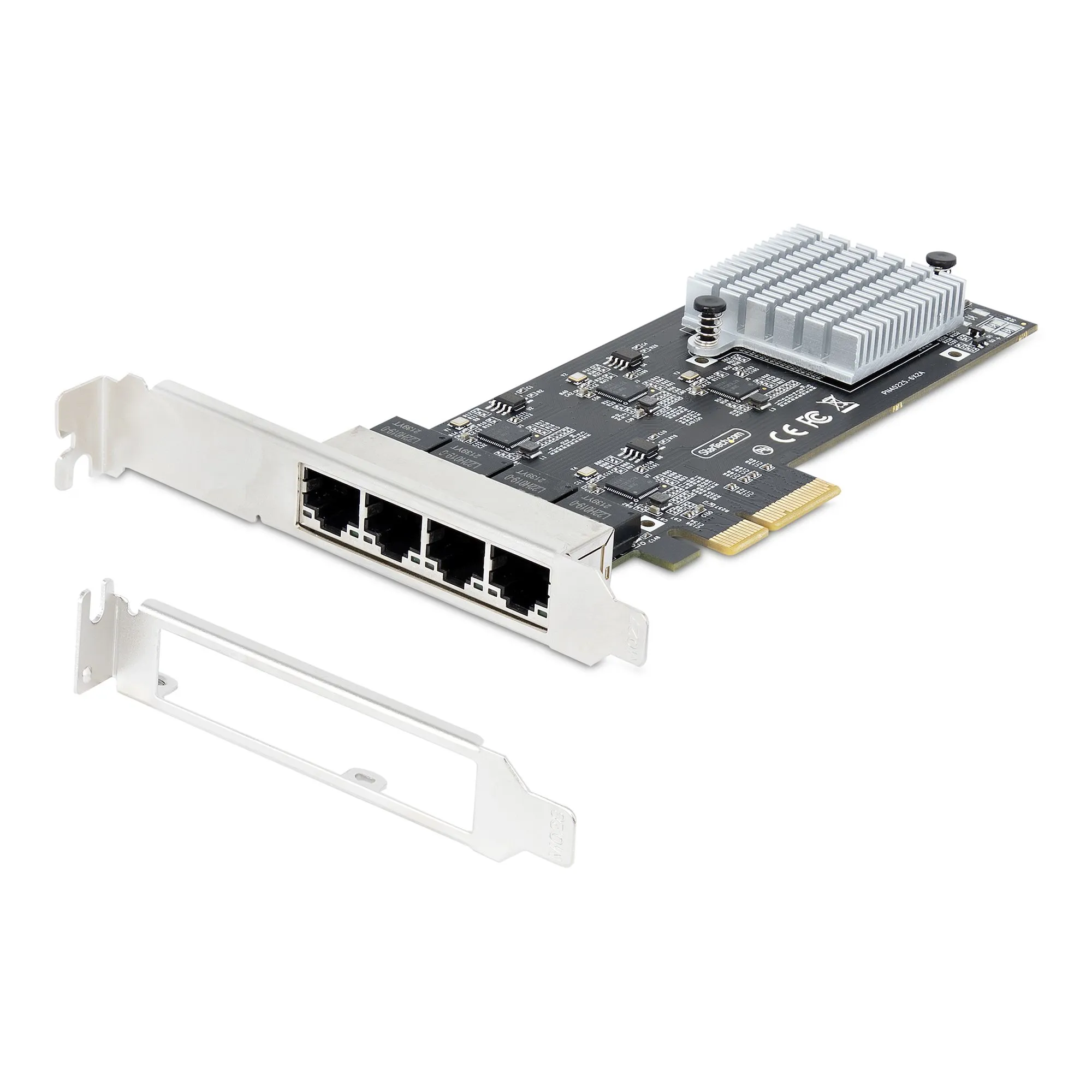 STARTECH.COM 4-Port 2.5G NBASE-T PCIe Network Card Computer Network Card Interface Intel I225-V MultiGigabit NIC Quad Desktop Ethern
