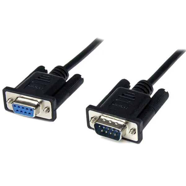 2M BLACK DB9 NULL MODEM CABLE