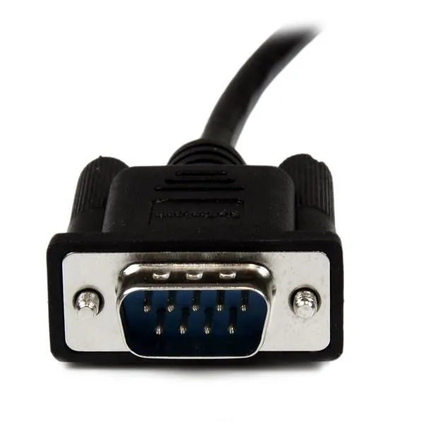 2M BLACK DB9 NULL MODEM CABLE