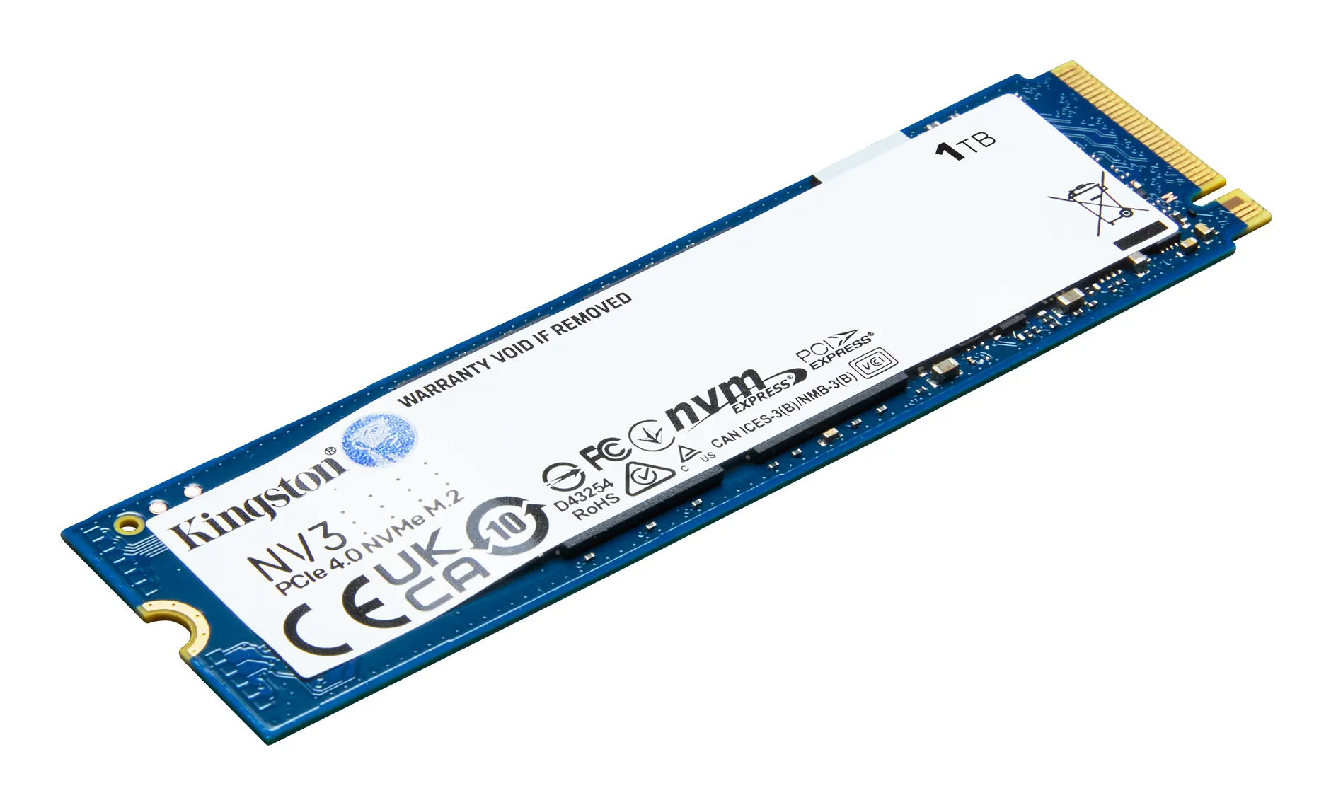 Kingston 1000G NV3 M.2 2280 NVMe SSD 1 TB, PCIe 4.0, M.2 -SSD-levy