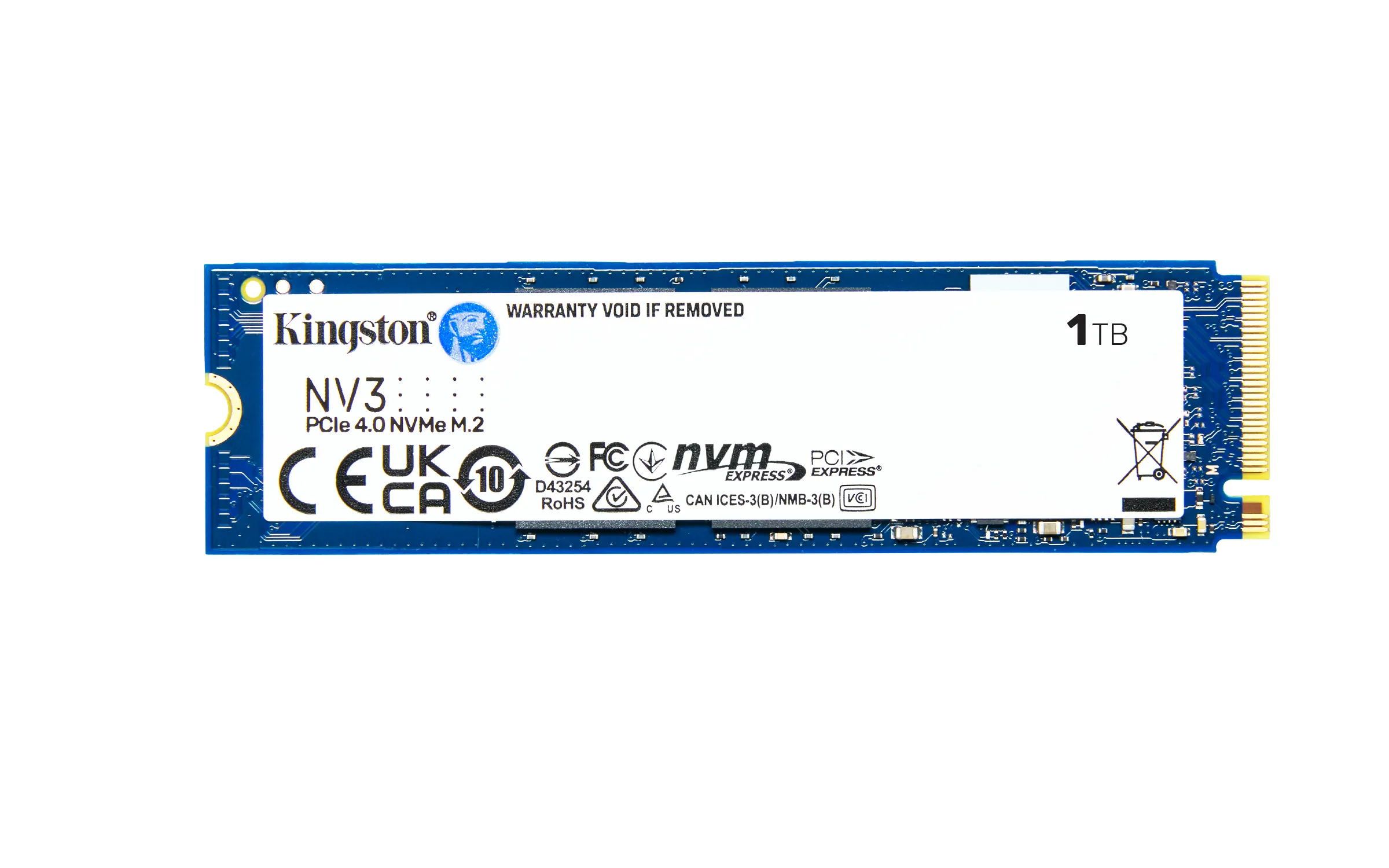 Kingston 1000G NV3 M.2 2280 NVMe SSD 1 TB, PCIe 4.0, M.2 -SSD-levy