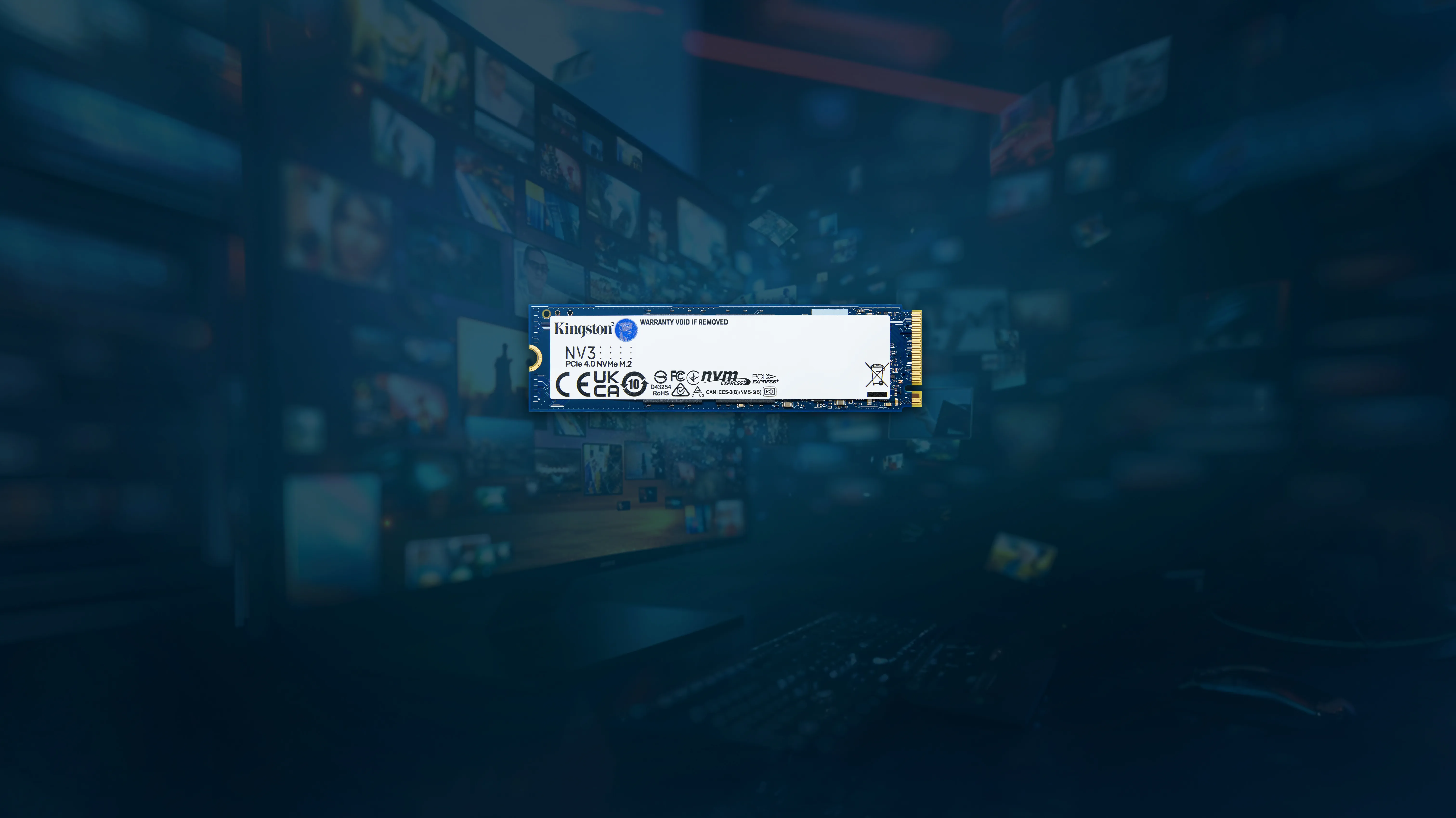Kingston 500G NV3 M.2 2280 NVMe SSD 500 GB, PCIe 4.0, M.2 - SSD