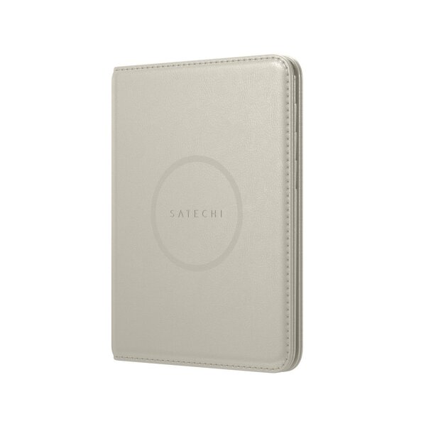 Satechi Find My Vegan-Leather Passport Cover - tracker, Sand