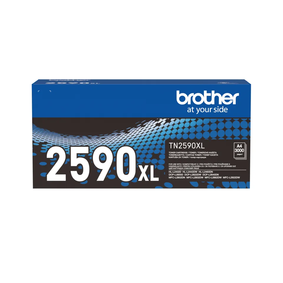 Brother TN2590XL XL-laserv&auml;rikasetti, musta