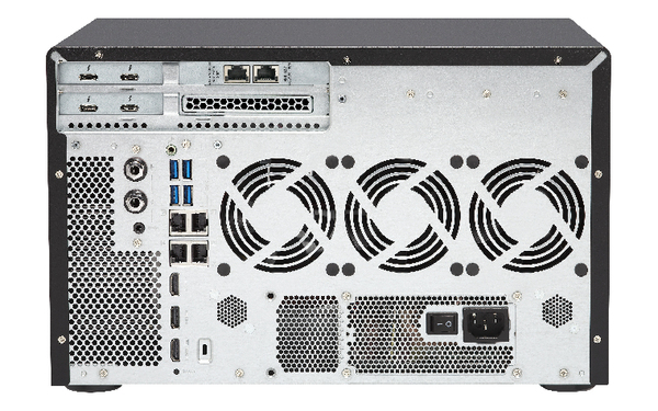 QNAP TVS-1282T3-I5-16G NAS 12-Bay SATA 6G Core i5-7500 3.4GHz 16GB RAM 4-LAN 2x20Gbase- T port max.64GB RAM 4x Thunderbolt