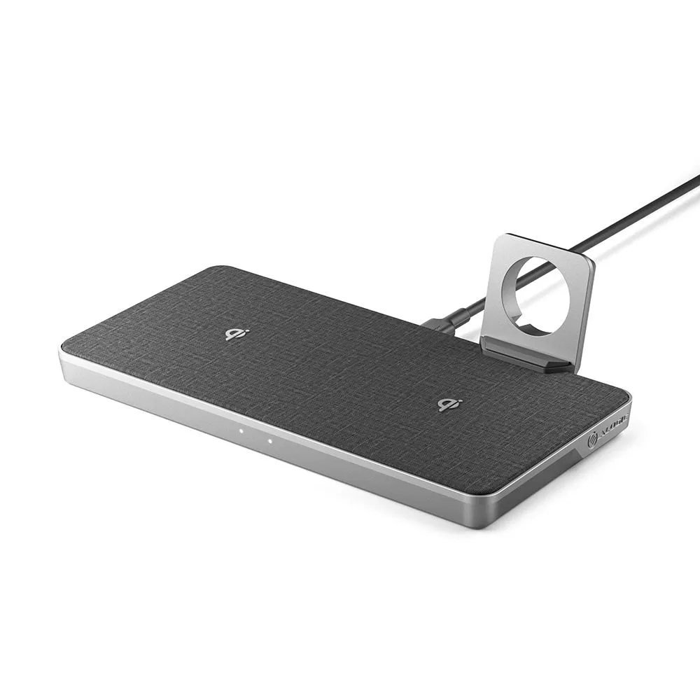 ALOGIC Ultra Power 3-in-1 Wireless Charging Dock – Dual Wireless Charging with USB-A Charging Output