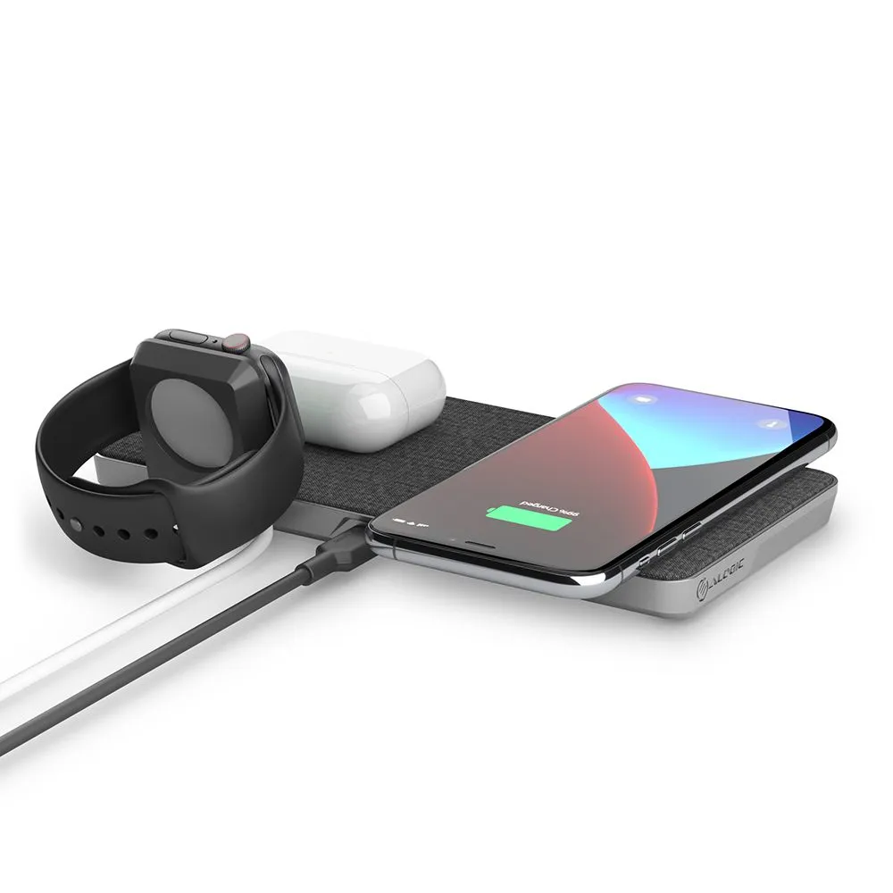 ALOGIC Ultra Power 3-in-1 Wireless Charging Dock – Dual Wireless Charging with USB-A Charging Output