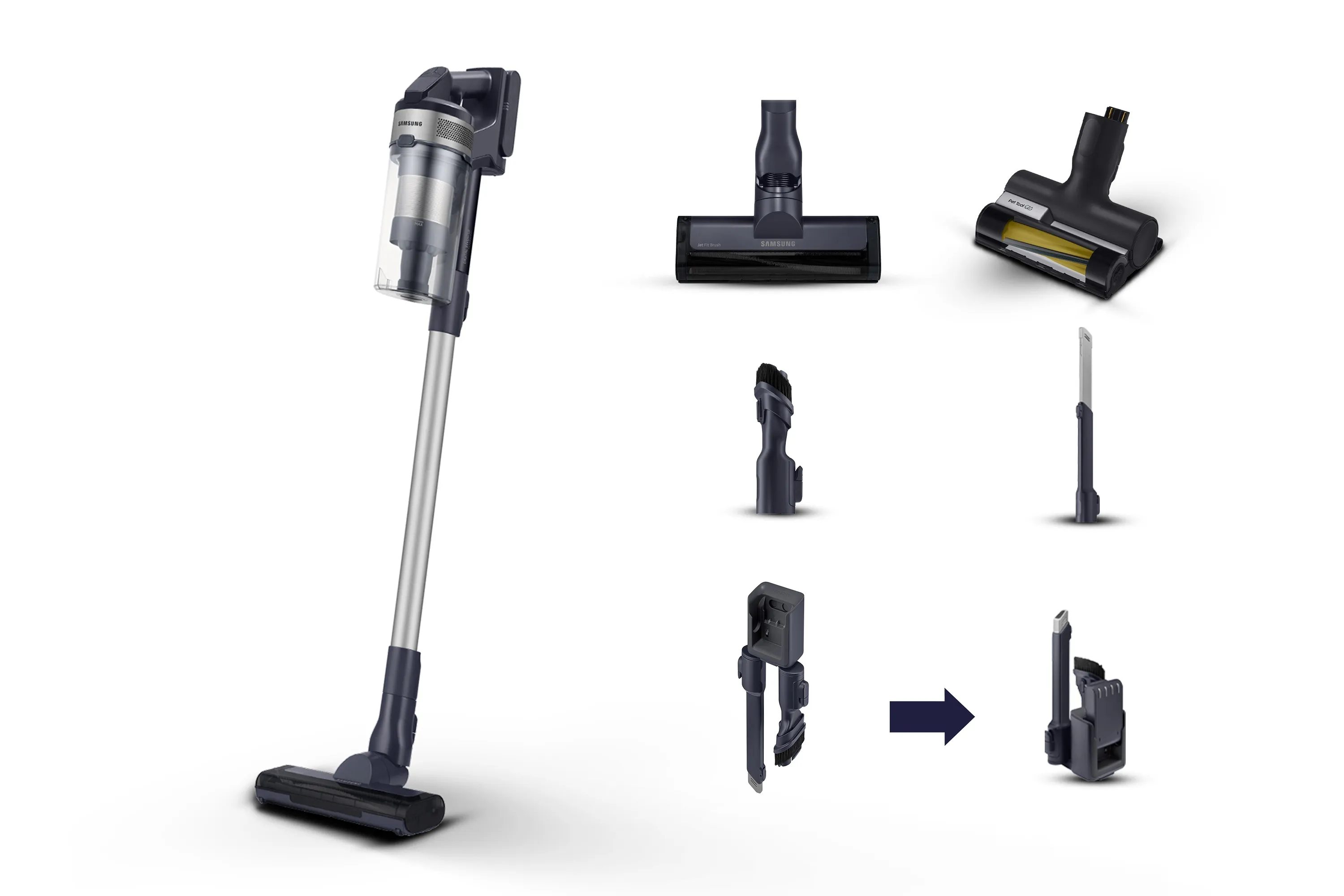 Samsung Jet 65 Pet VS15A60AGR5/WA Cordless Stick vacuum cleaner, Silver