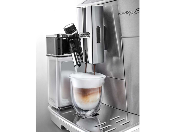 Delonghi ECAM510.55.M Primadonna S Evo -kahvinkeitin, t&auml;ysautomaattinen, Hopea